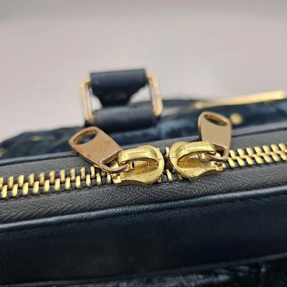 House of Flynn Purse Camera Bag Travel Shoulder Bag Hand Bag Green Velvet LARGE - Picture 10 of 16